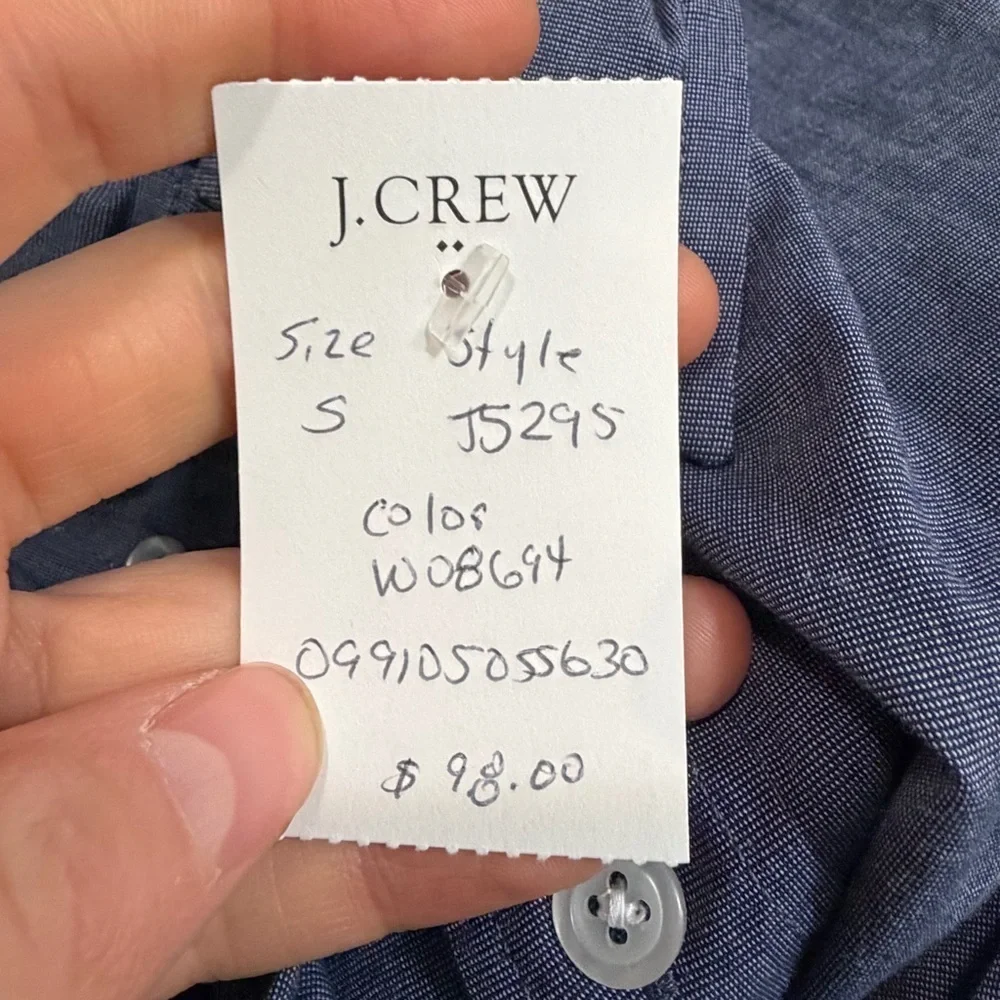 NWOT j crew montclair navy Classic flex casual shirt